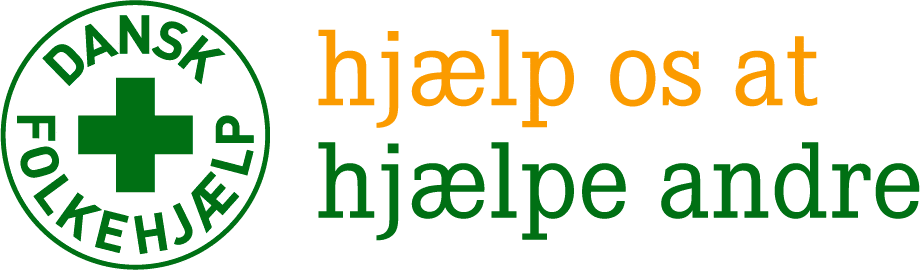 DFH - Dansk Folkehjælp logo - hjælp os at hjælpe andre